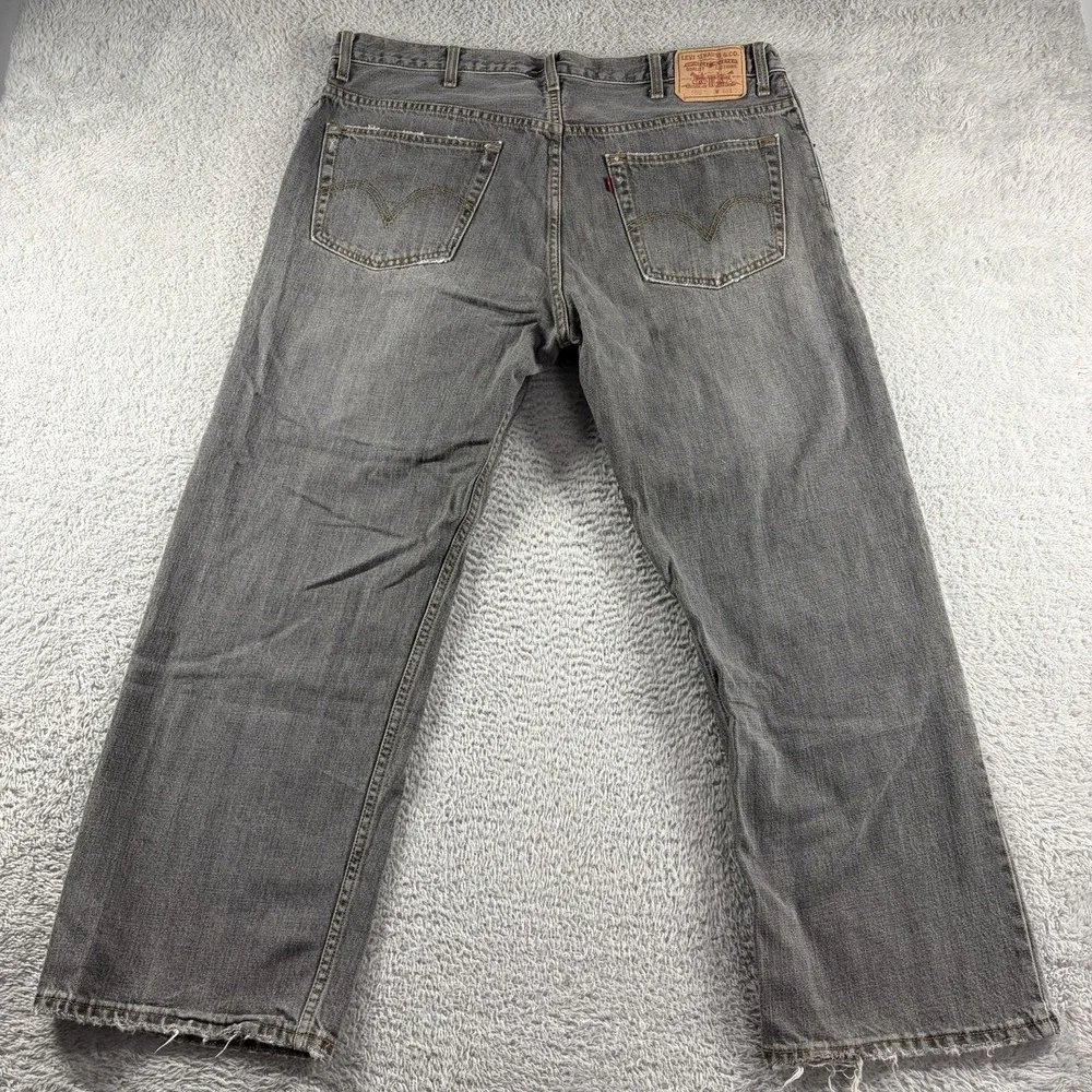 VINTAGE Levi 559 Jeans Mens 40x30 (38x28) Gray Relaxed Straight Y2K‎